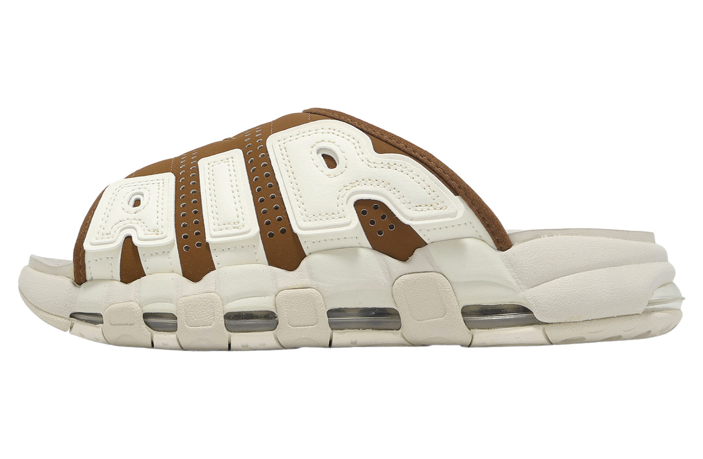 Nike Air More Uptempo Slide Lt British Tan / Sail