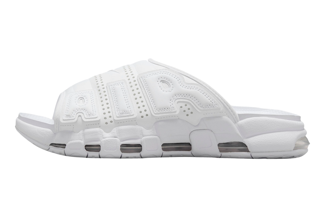 Nike Air More Uptempo Slide Triple White