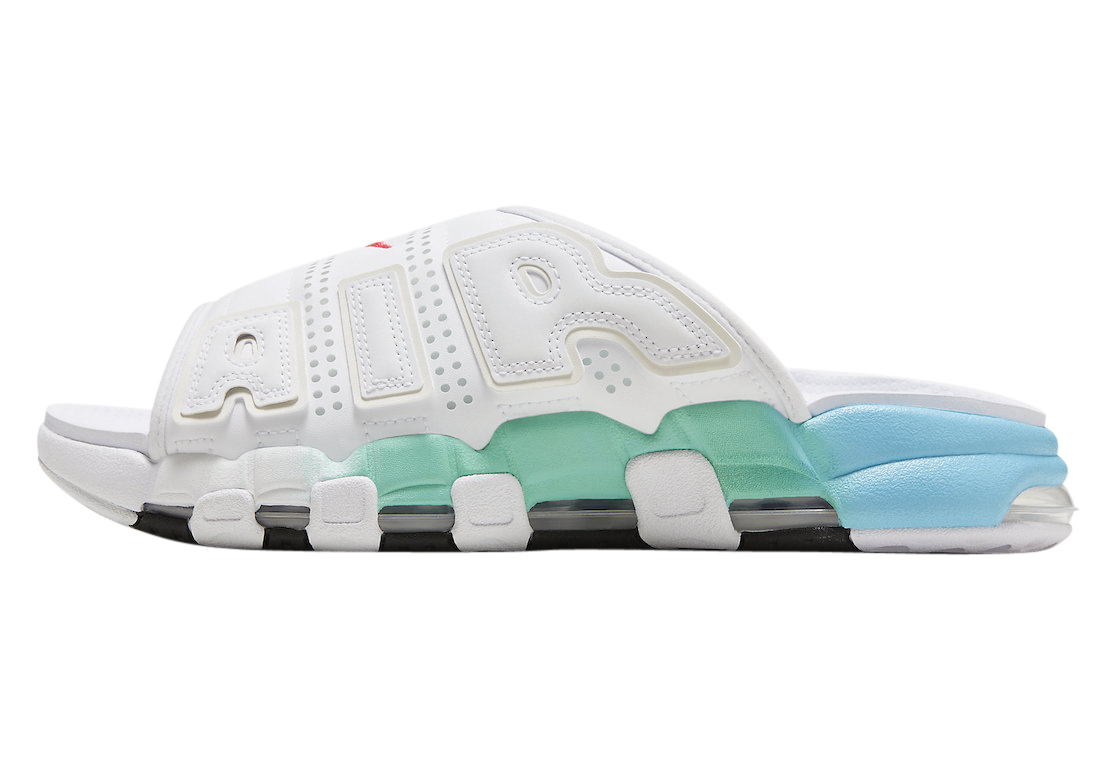 BUY Nike Air More Uptempo Slide White Aqua | Kixify Marketplace