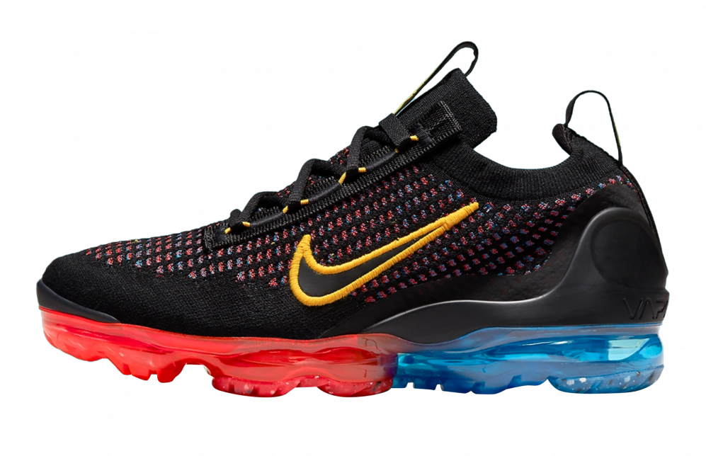 vapor air max black and red