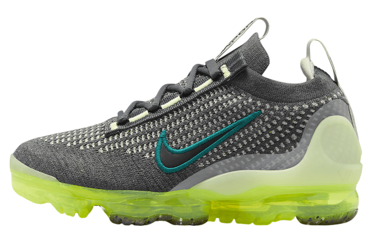 Nike Air VaporMax 2021 FK GS Dark Grey / Barely Volt