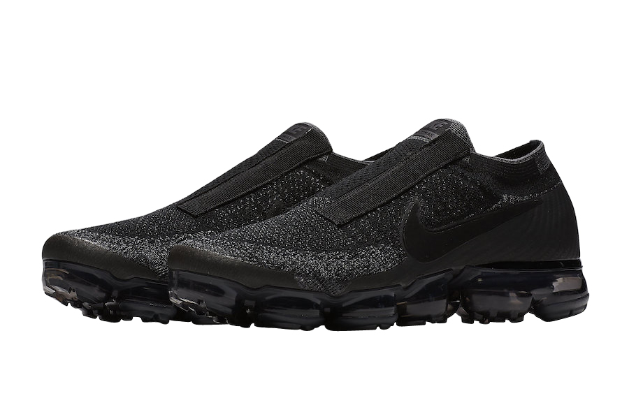 vapormax black laceless