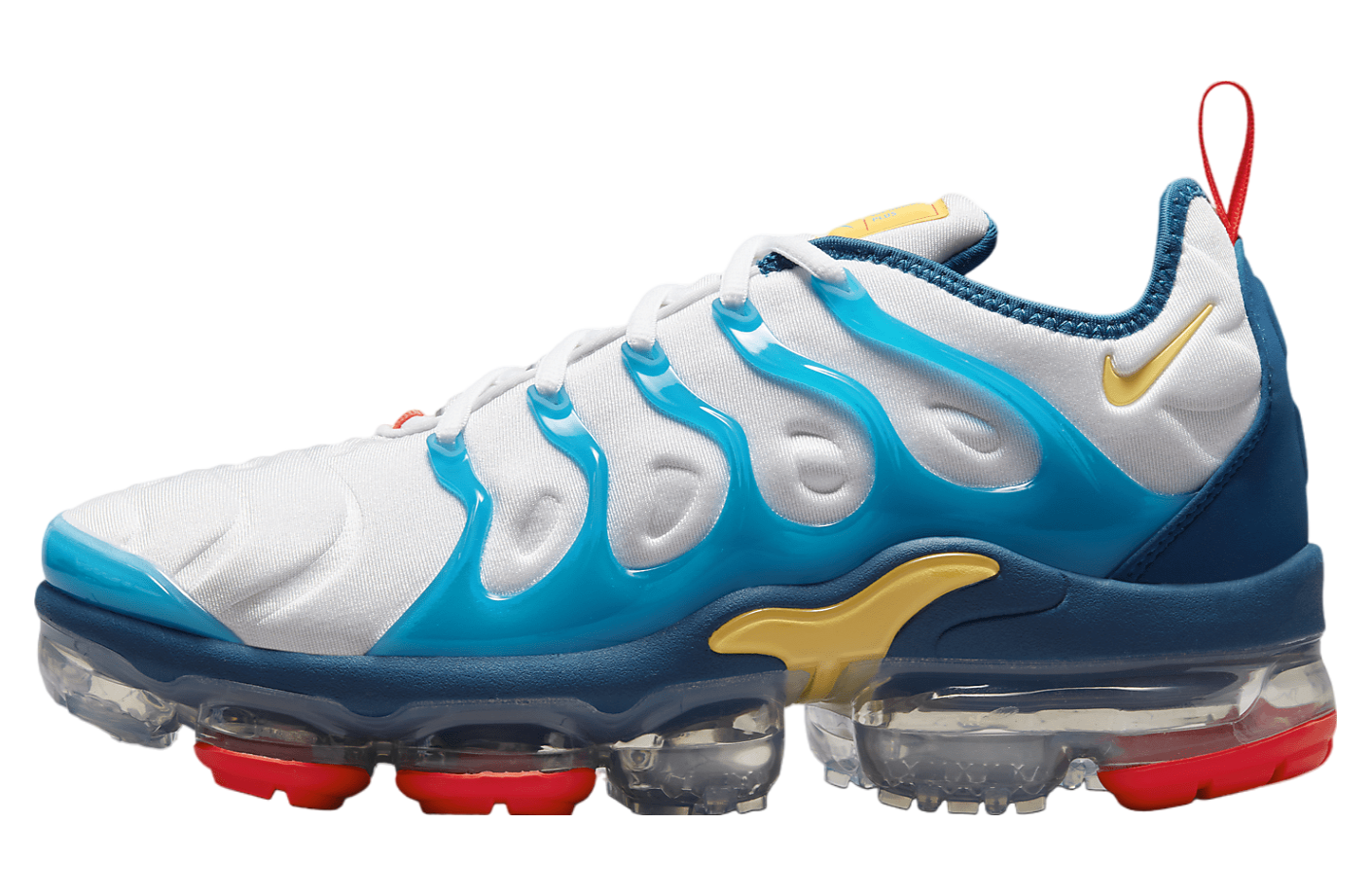 Nike air vapormax plus white and blue best sale