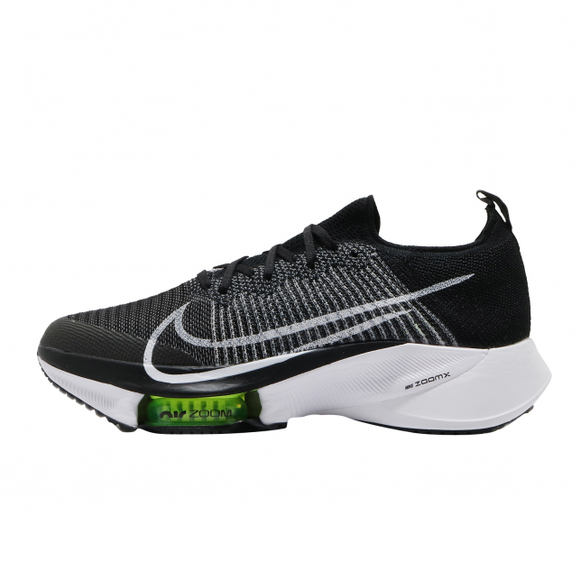 Nike Air Zoom Tempo Next% Flyknit Black White Volt - Aug 2020 - CI9923001