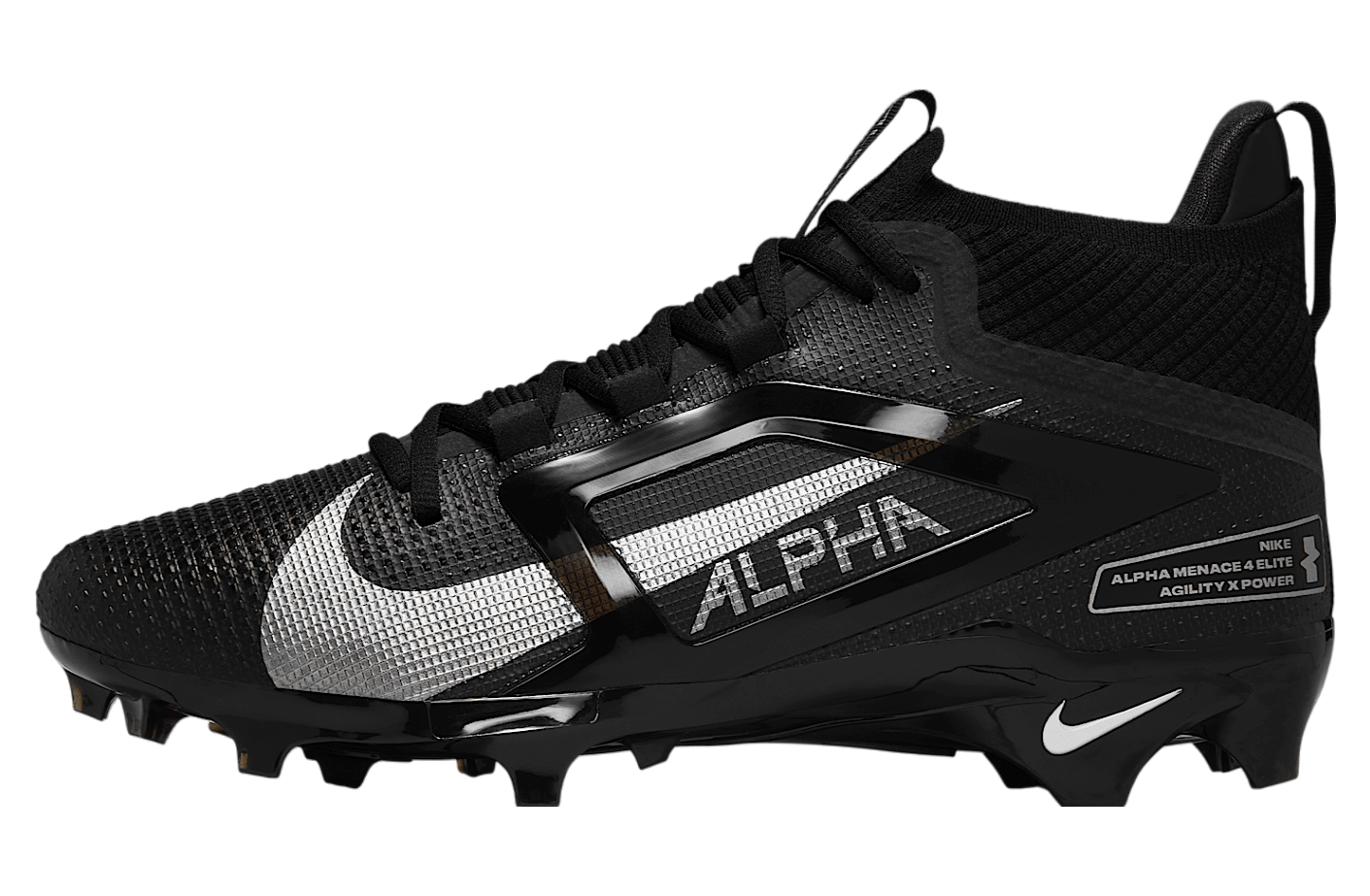 Nike Alpha Menace 4 Elite Black / Metallic Silver
