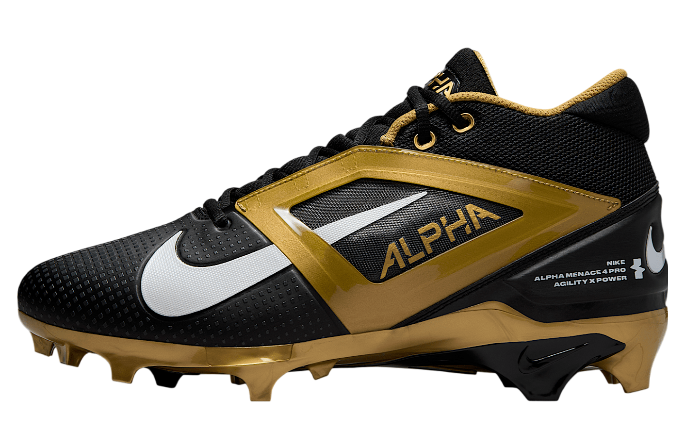 Nike Alpha Menace 4 Pro Black / Metallic Gold