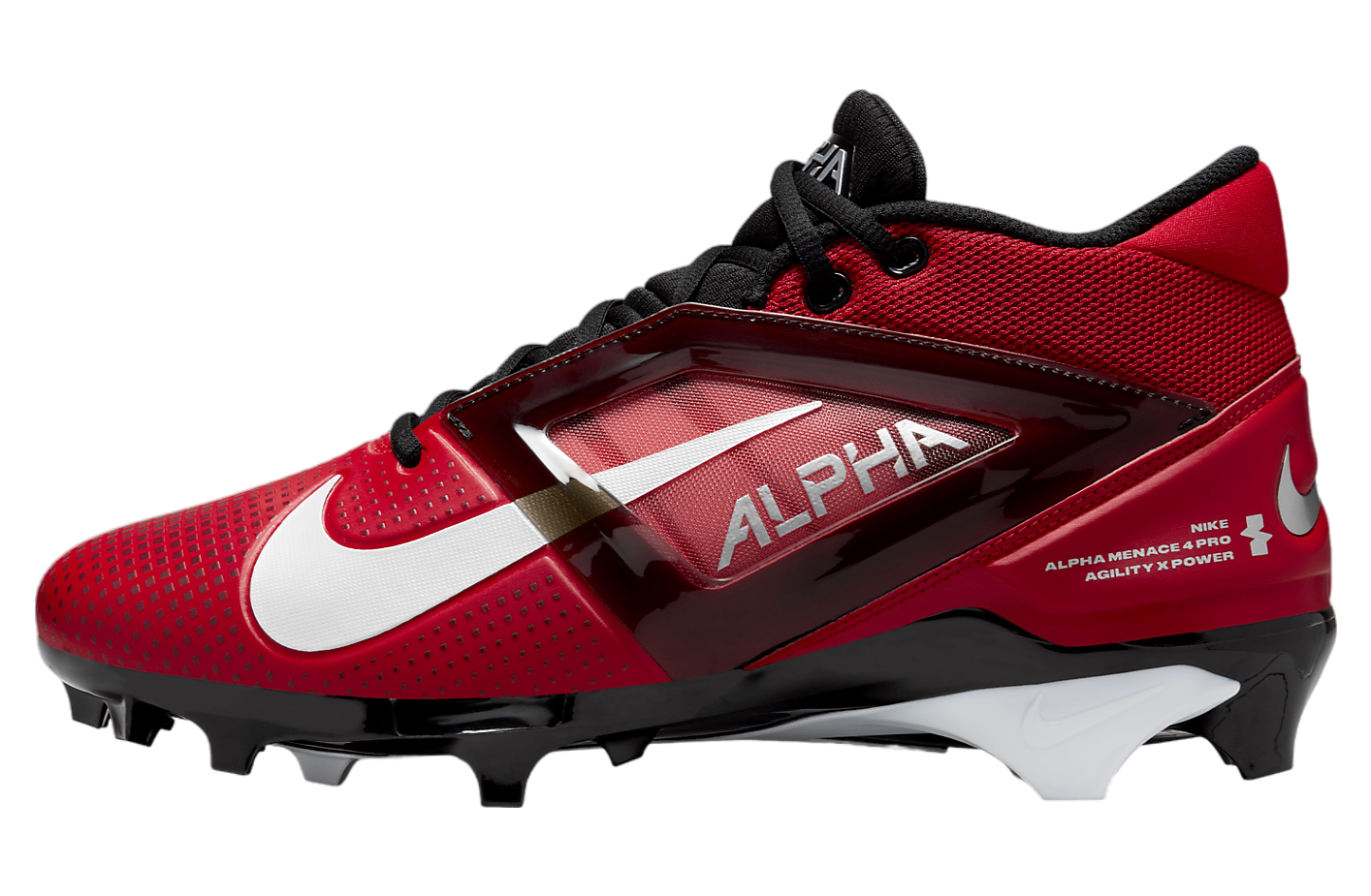 Nike Alpha Menace 4 Pro University Red / Metallic Silver