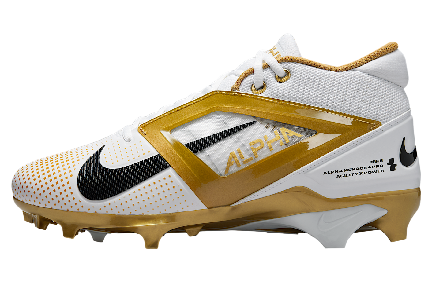 Nike Alpha Menace 4 Pro White / Metallic Gold