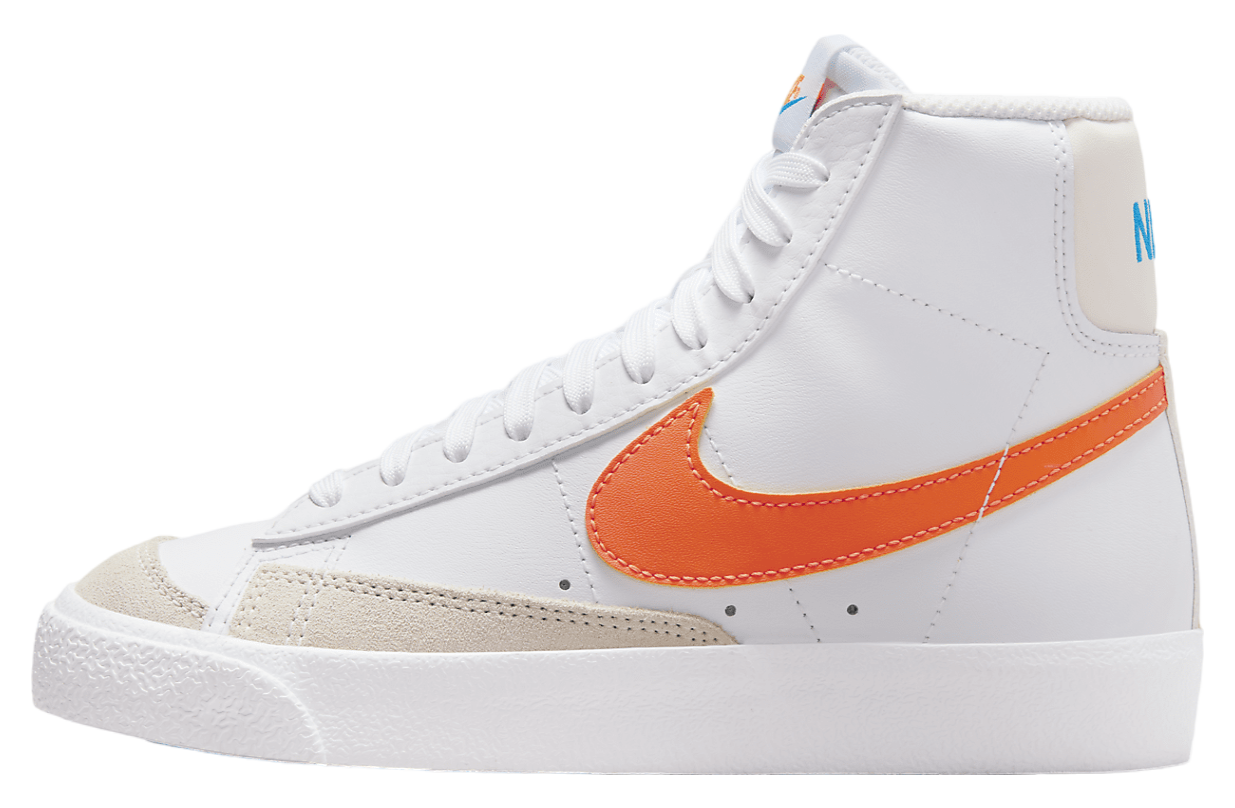 Nike Blazer Mid 77 GS White / Photo Blue / Total Orange