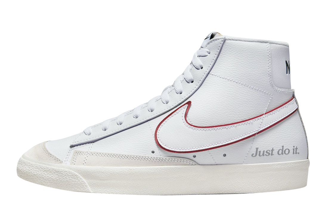 terug salaris Integraal Nike Blazer Mid 77 Just Do It White Red DQ0796-100 - KicksOnFire.com