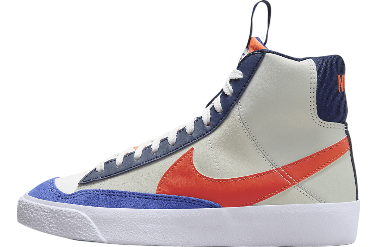 Nike Blazer Mid 77 SE GS White / Light Silver / Team Orange