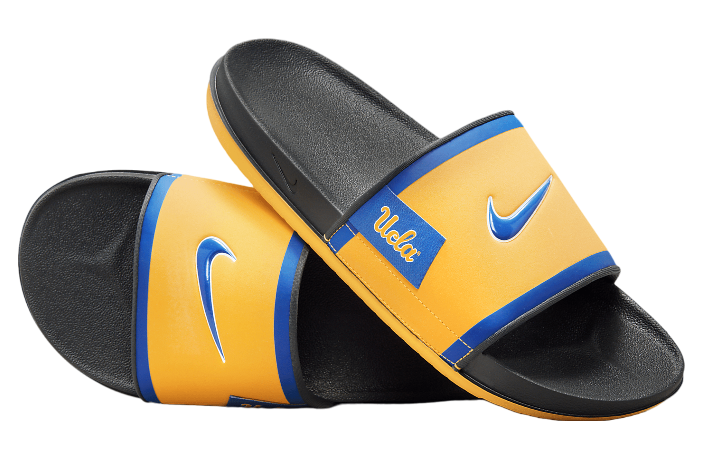 Nike College Offcourt Slide UCLA Gold Dark Smoke Grey Apr 2024 FN4481 700 KicksOnFire