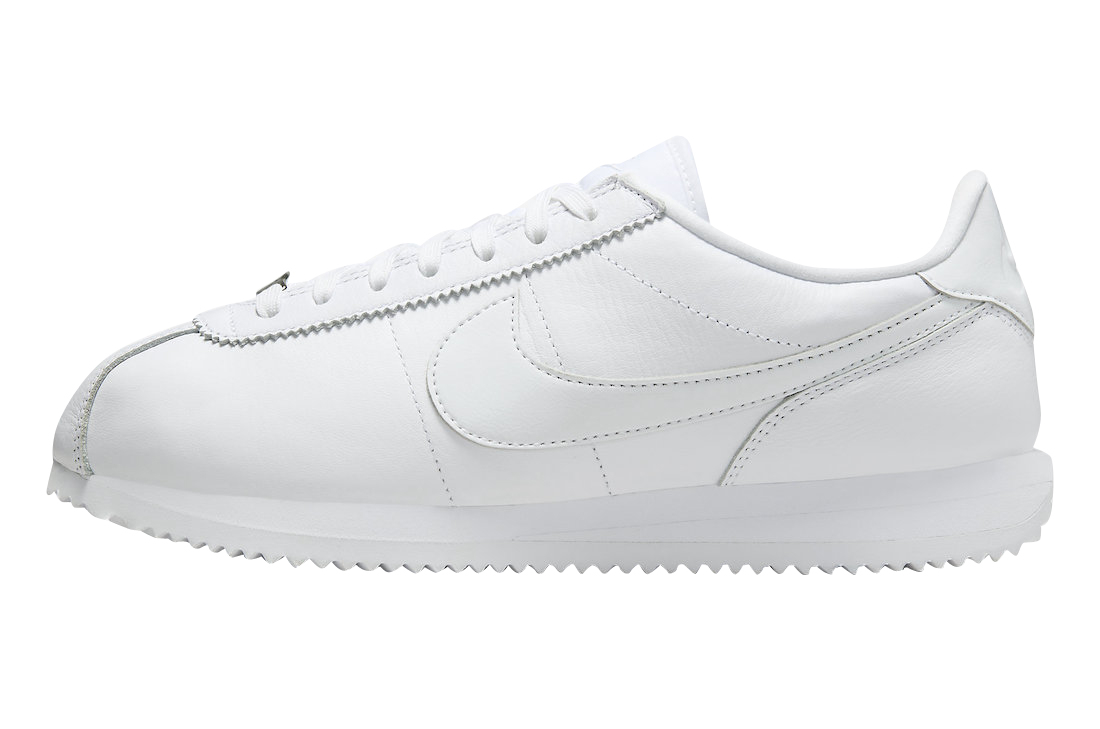 Nike Women White CLASSIC CORTEZ Leather Sneakers