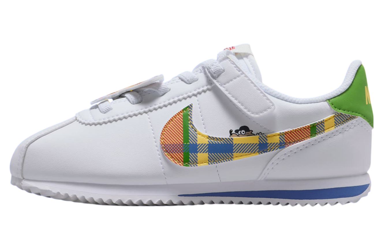 Nike Cortez Gs White Plaid
