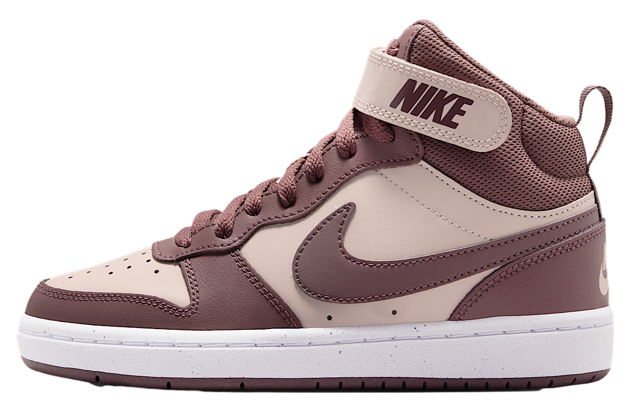 Nike Court Borough Mid 2 GS Silt Red / White