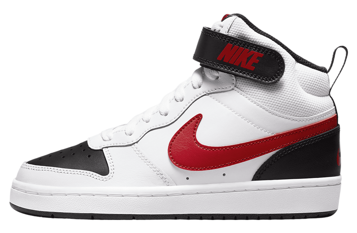 Nike Court Borough Mid 2 GS White / University Red