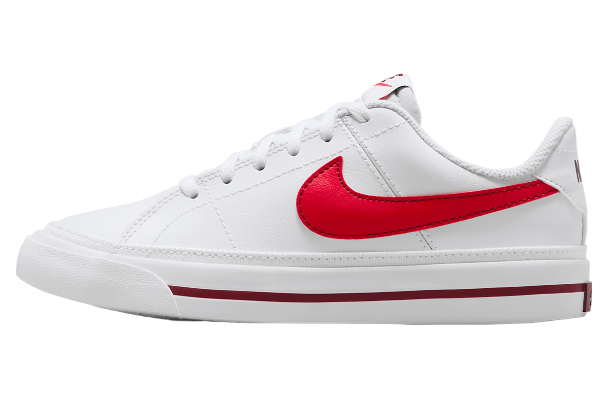 Nike Court Legacy GS White / Bright Crimson