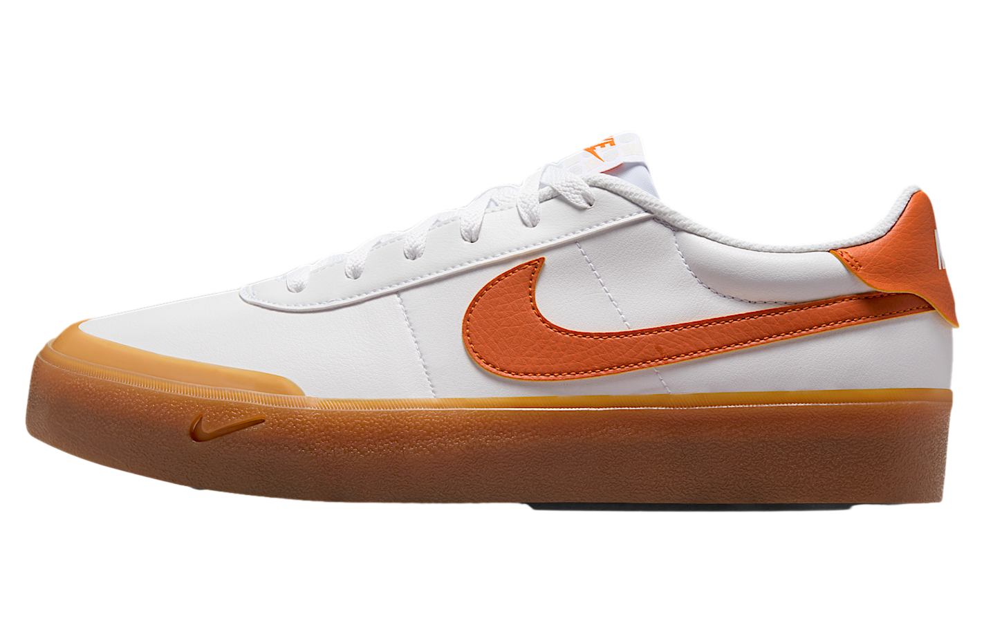 Nike Court Shot White / Gum Medium Brown / Campfire Orange