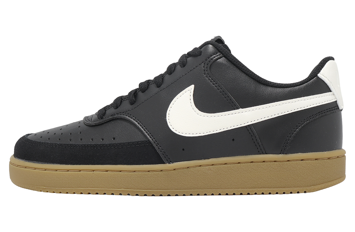 Nike Court Vision LO Black / Gum Light Brown