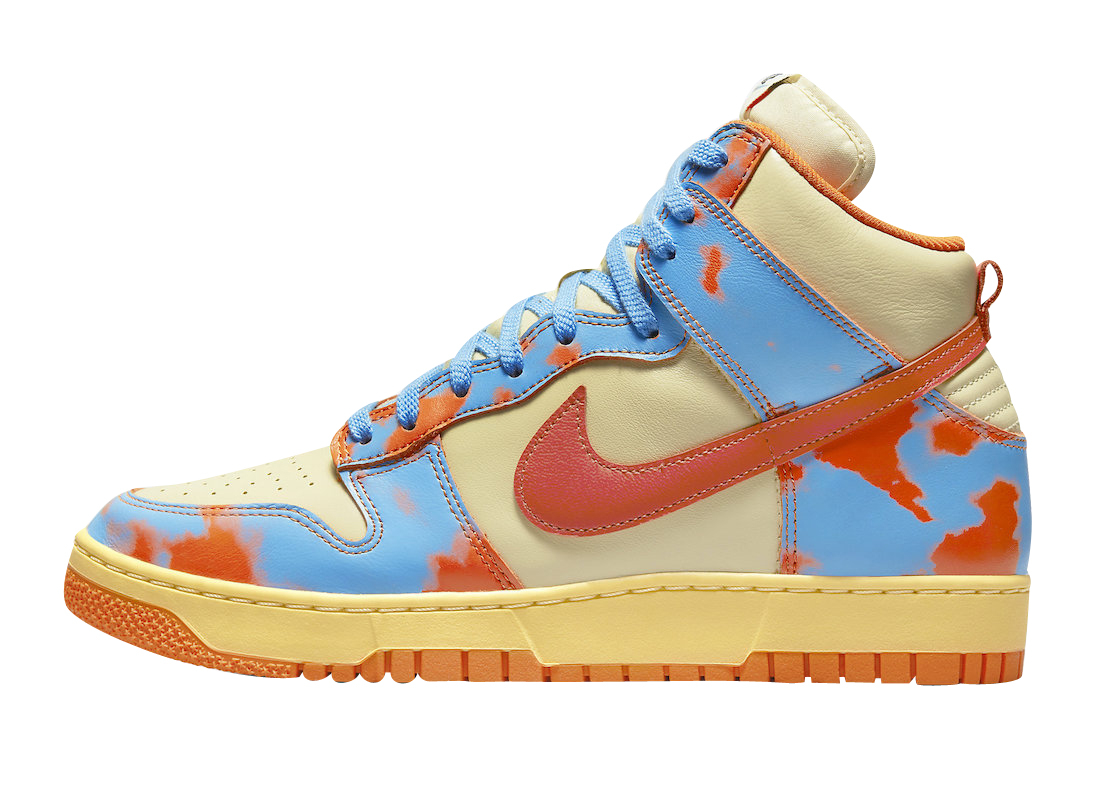 Nike Dunk High 1985 Orange Acid Wash - Feb 2022 - DD9404-800