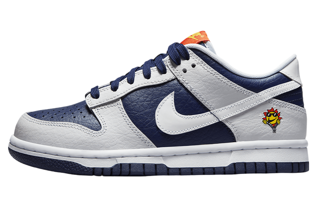 Nike Dunk Low GS UV Reactive Photon Dust Midnight Navy