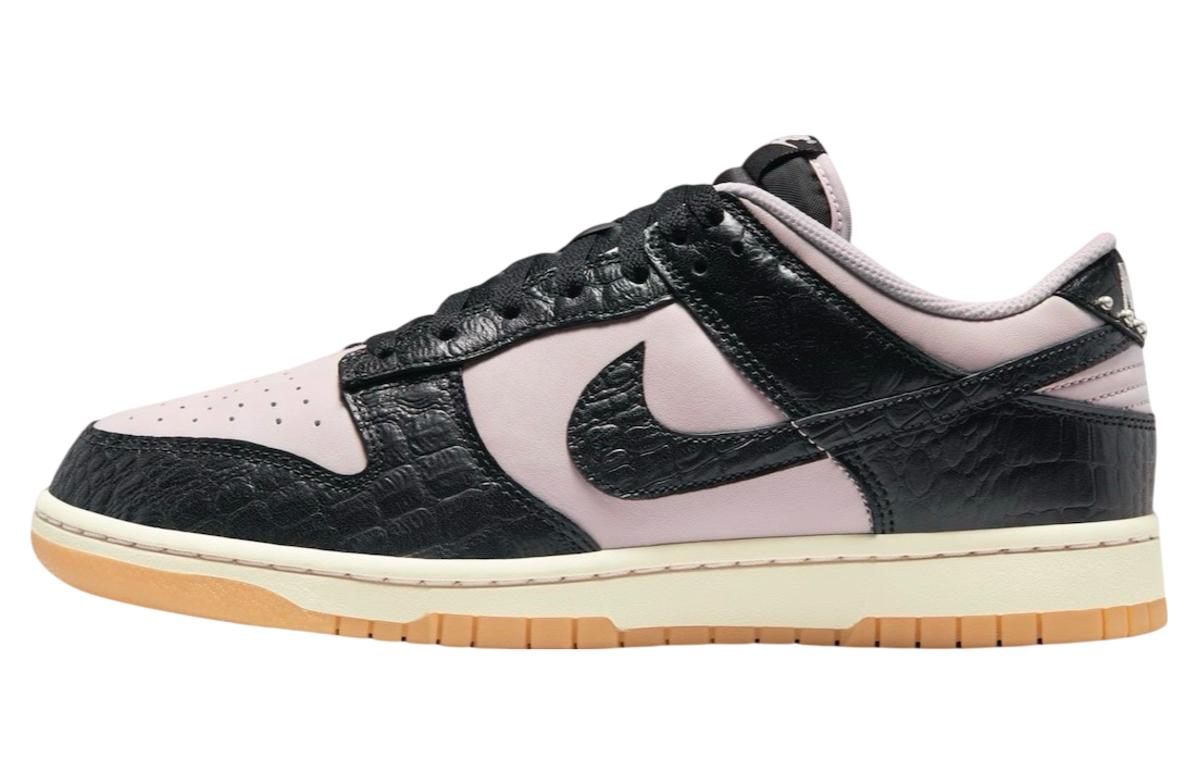 Nike Dunk Low Pink Black Croc