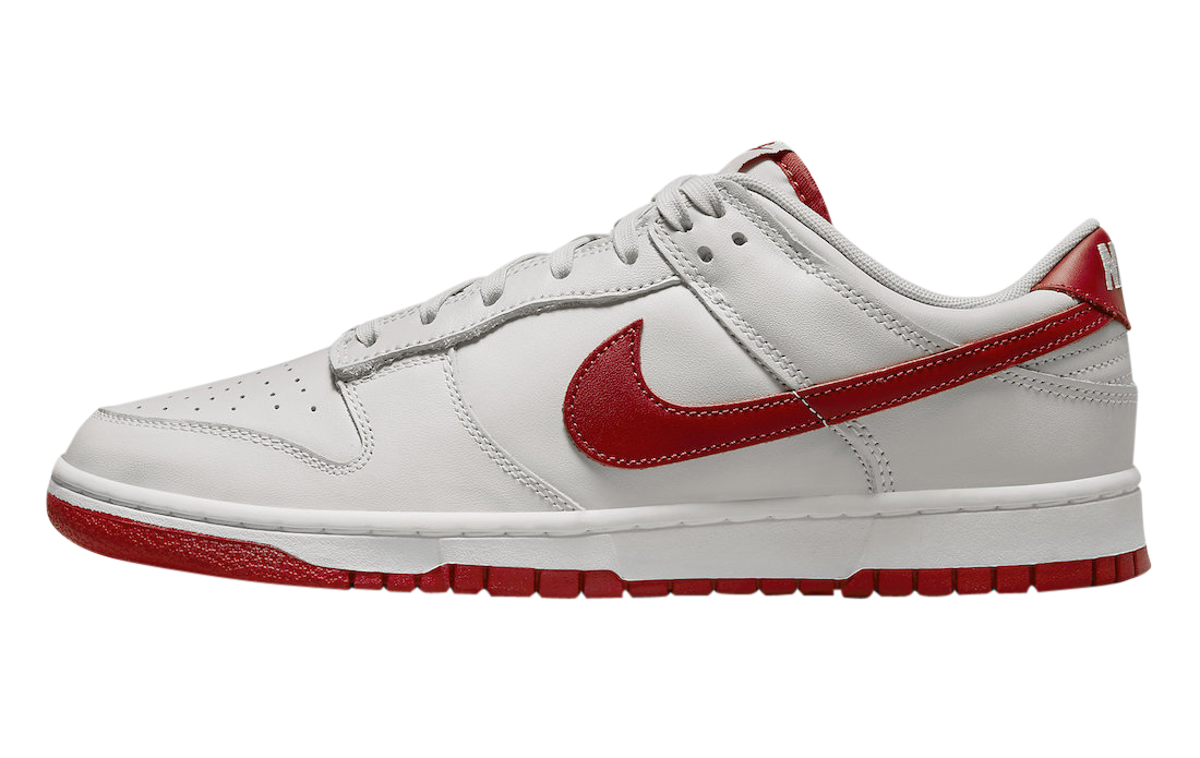 Nike Dunk Low Vast Grey Varsity Red FJ0832-011 - KicksOnFire.com