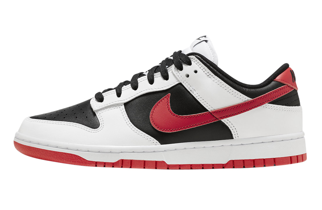 Dunk Low White and University Red
