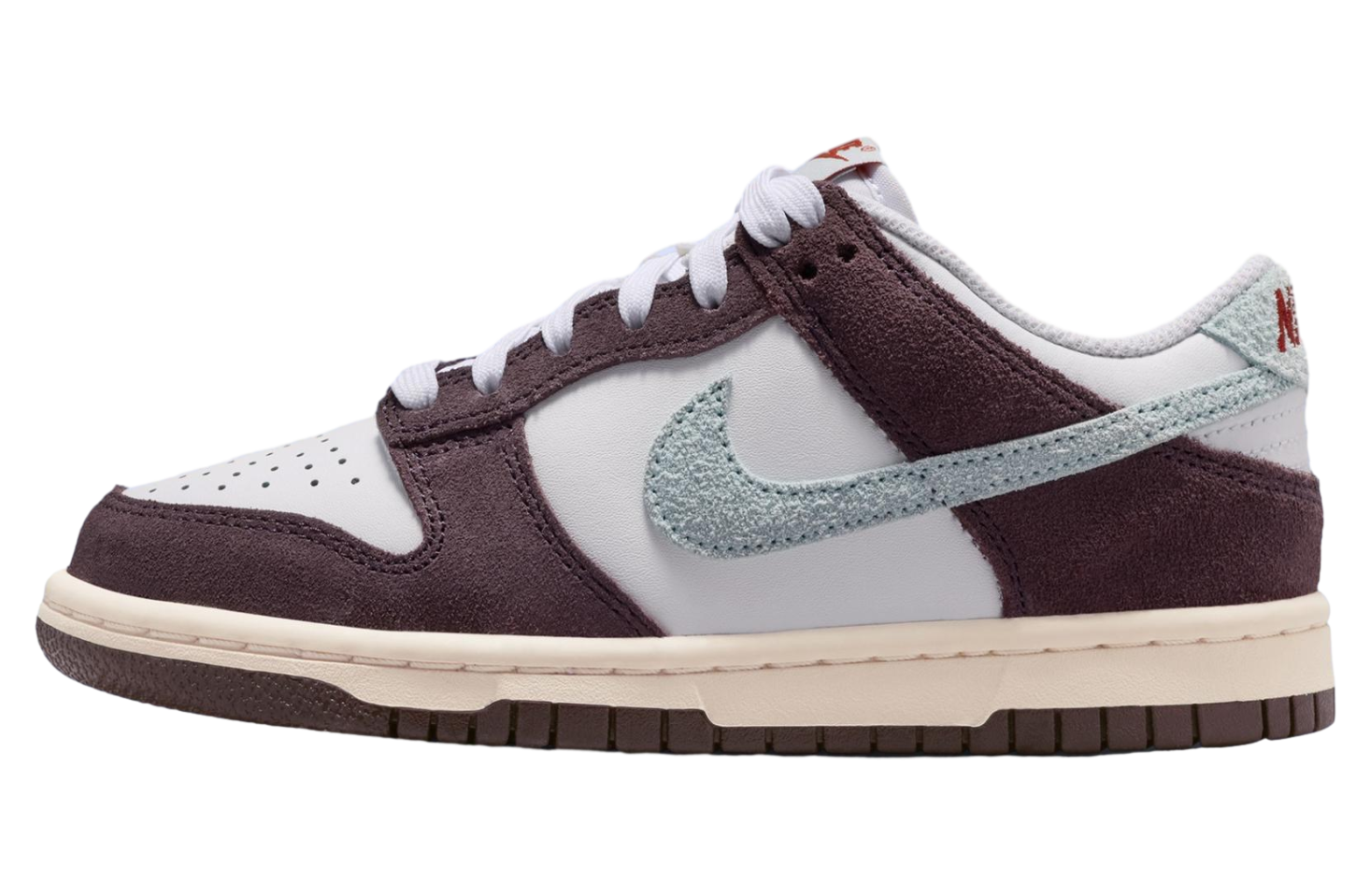 Nike Dunk Low White / Burgundy Ash