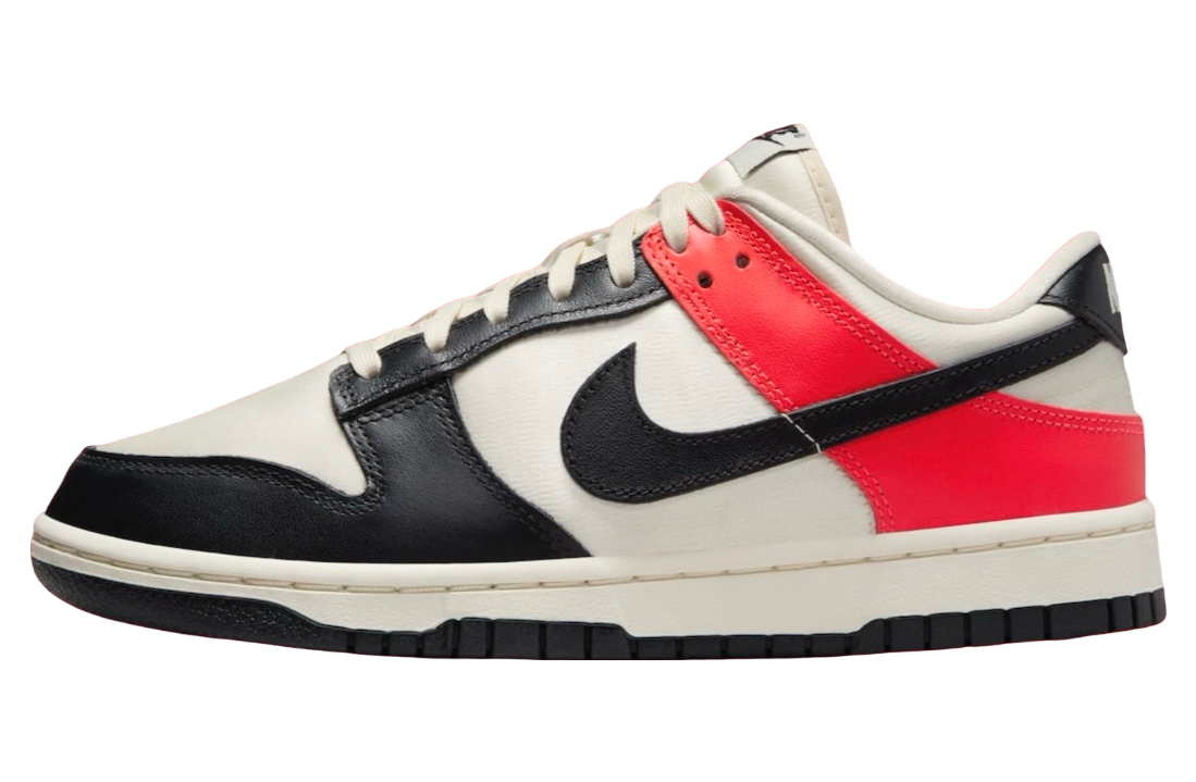 Nike Dunk Low WMNS Black Toe / Bright Crimson