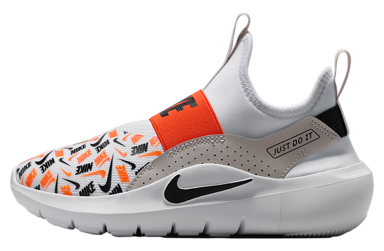 Nike Flex Runner 4 GS White / Safety Orange