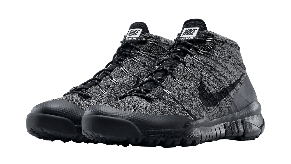 Nike Flyknit Trainer Chukka FSB Black Dark Grey 625009 003