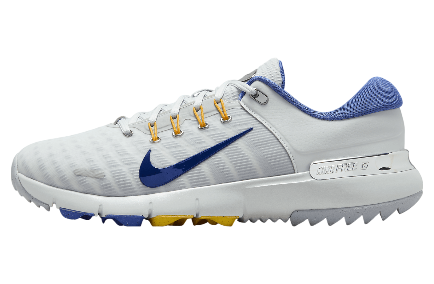 Nike Free Golf Pure Platinum / University Gold (Extra Wide)