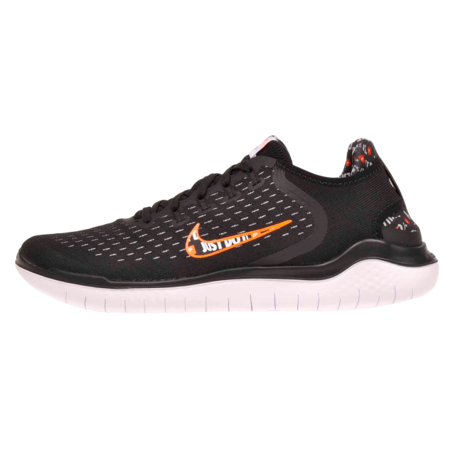 Nike Free RN 2018 Black / Total Orange