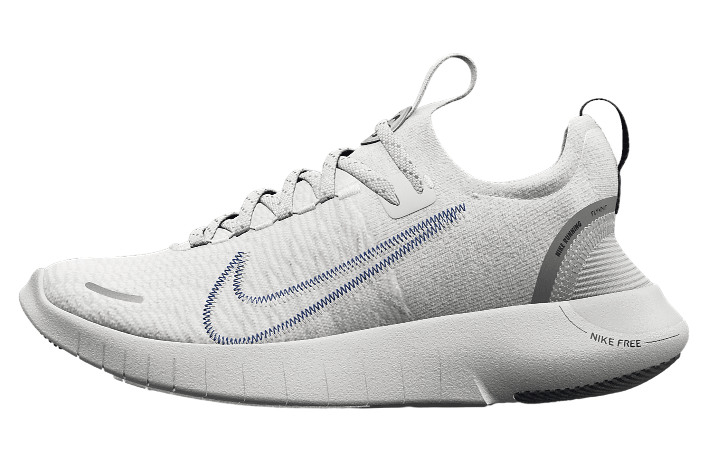 Nike Free RN By You White / Grey