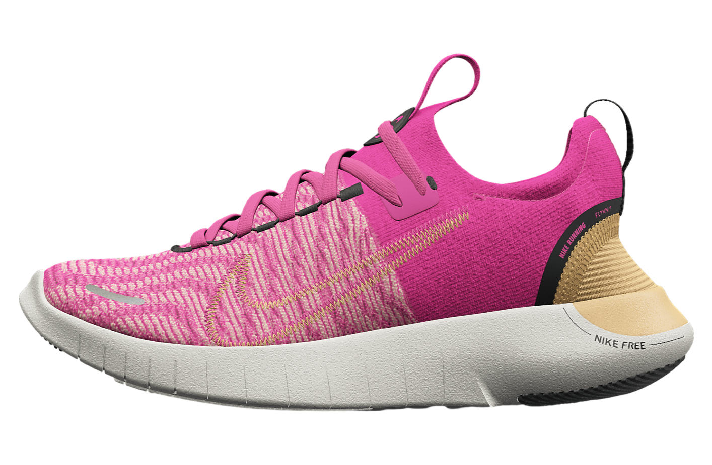 Nike Free RN By You White / Pink