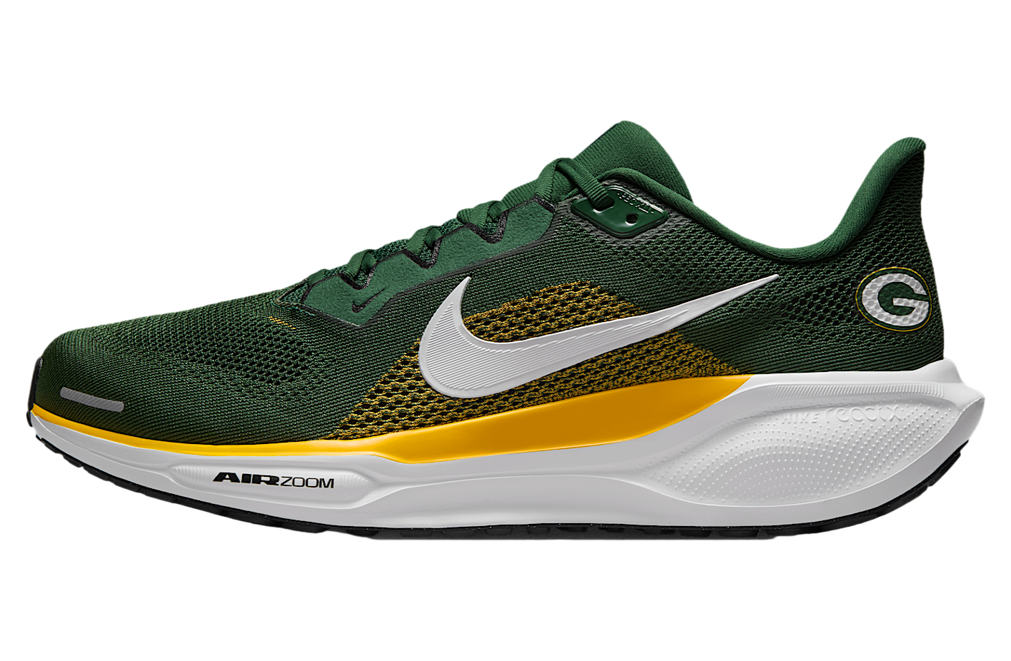 Nike Green Bay Packers Pegasus 41 Fir / University Gold