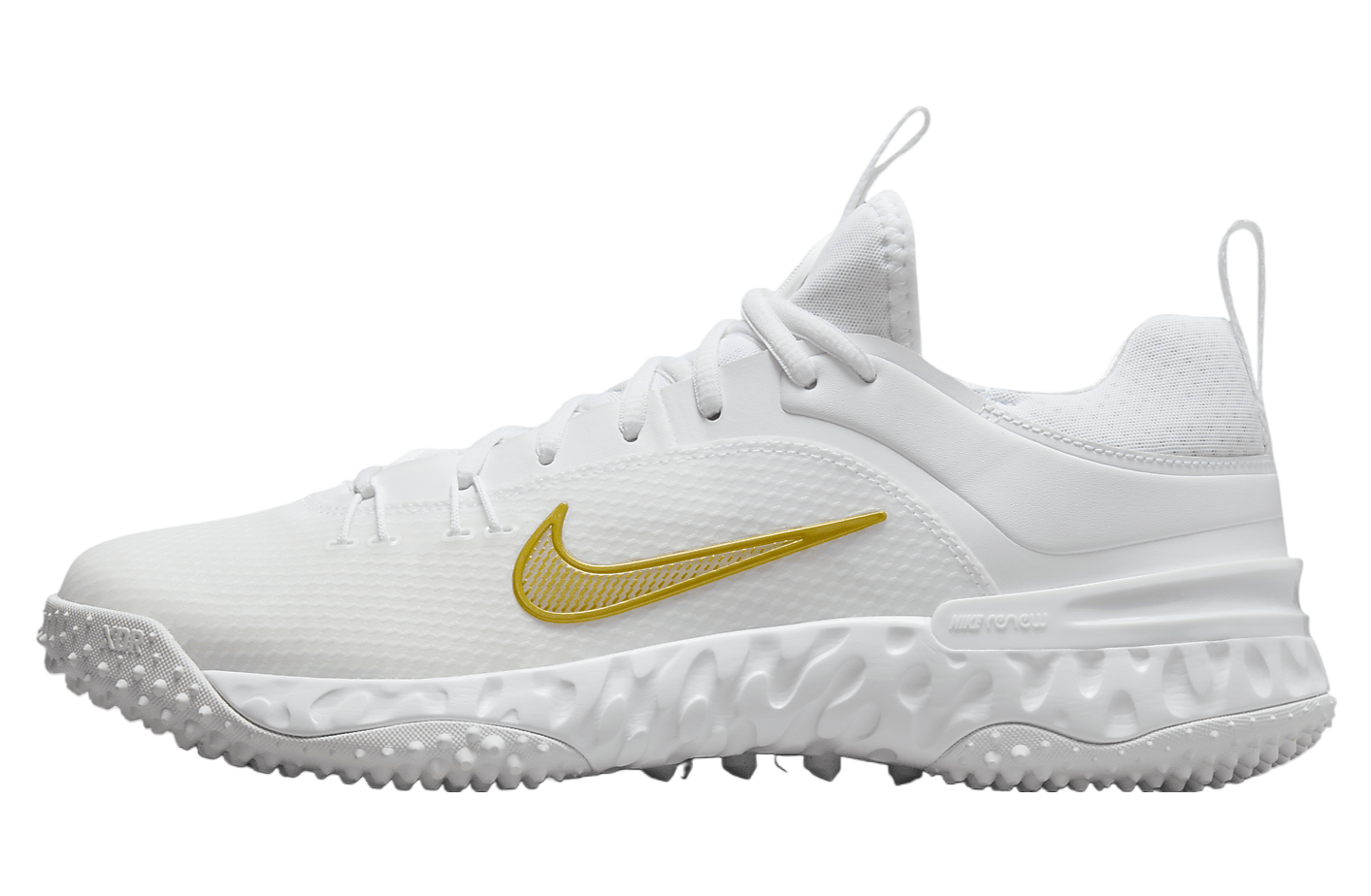 Nike Huarache 9 Elite TF LAX White / Metallic Vivid Gold