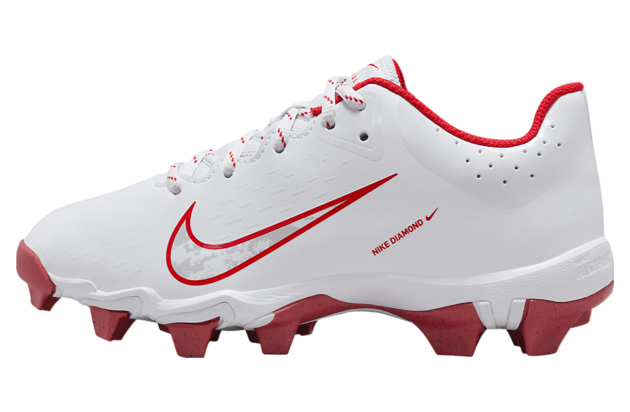 Nike Hyperdiamond 4 Keystone GS White / Pure Platinum / University Red