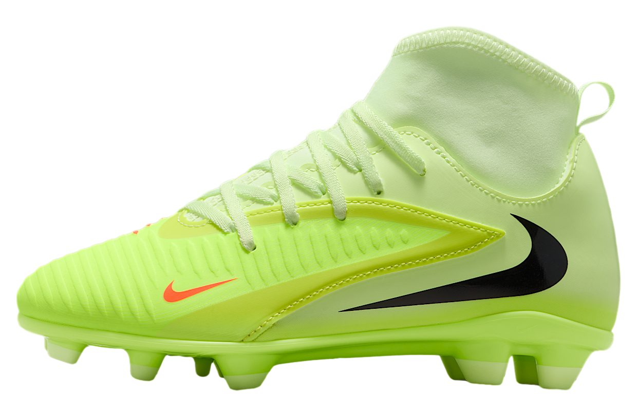 Nike Jr Phantom 6 High Club GS MG Hyper Crimson / Life Lime