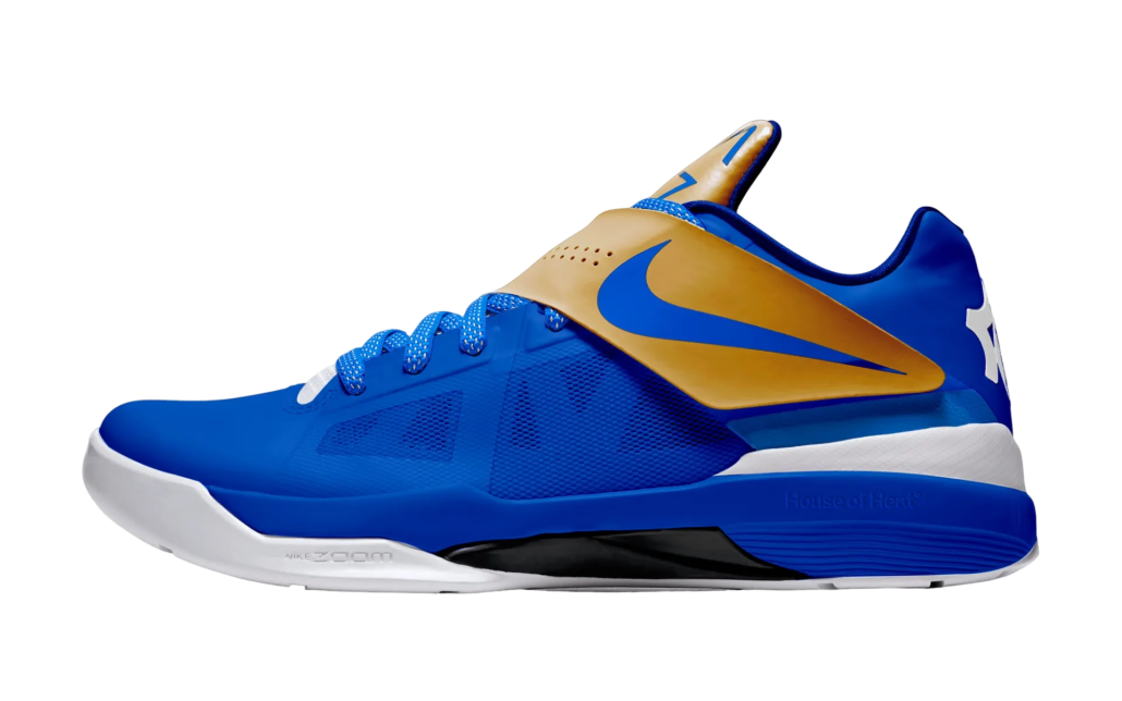 Nike KD 4 Royal White Gold - Mar 2025 - FZ3540-400 - KicksOnFire.com