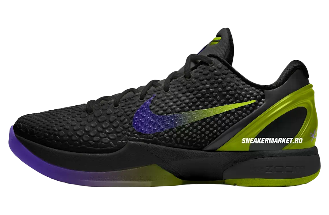 Nike Kobe 6 Protro Coals Black / Venom Green