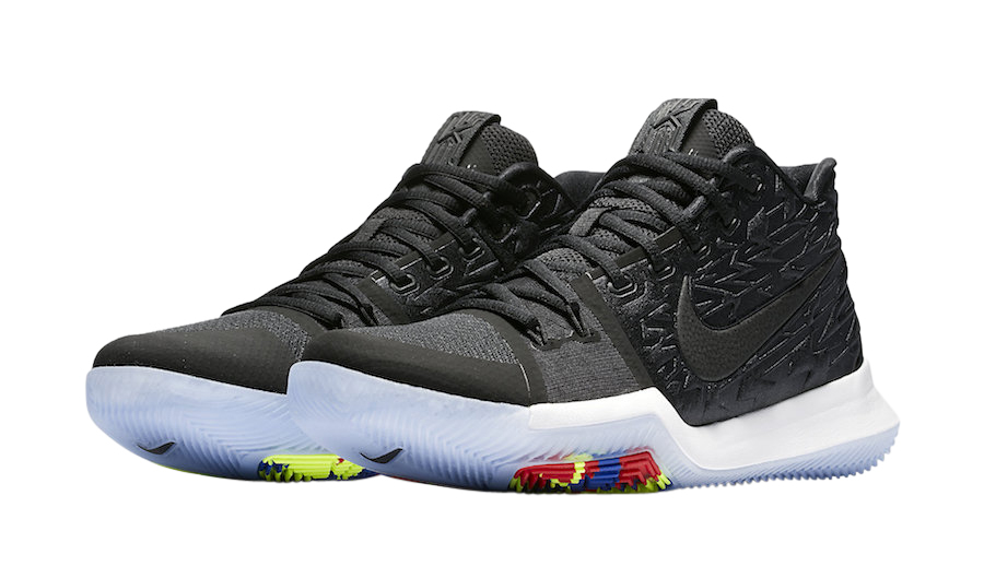 kyrie 3 black and blue