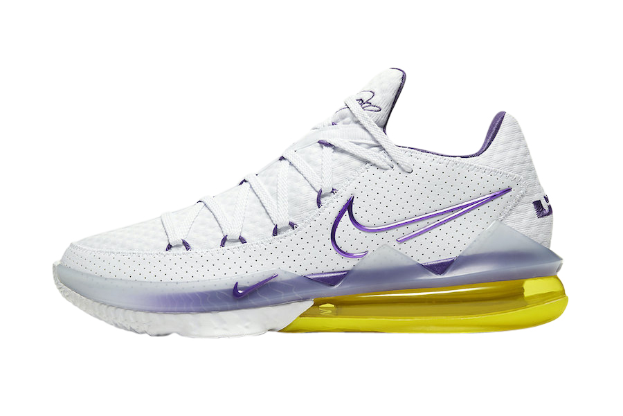 BUY Nike LeBron 17 Low Lakers | Apgs-nswShops Marketplace | light pink and  navy blue nike shoes for kids
