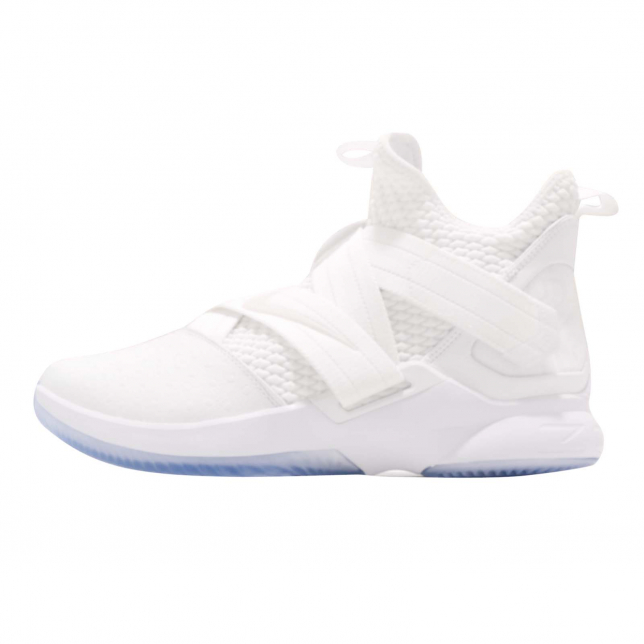 Lebron soldier 12 white best sale and gold