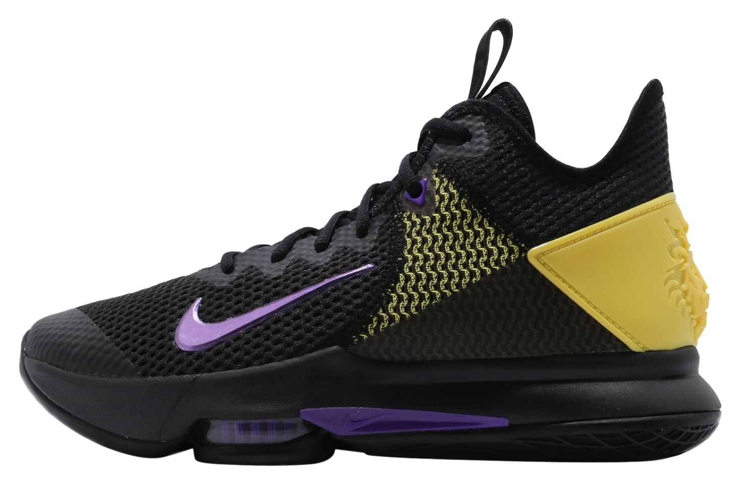 Nike LeBron Witness 4 EP Black Voltage Purple Opti Yellow