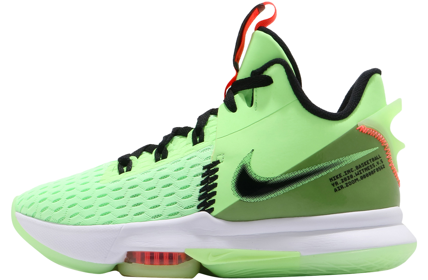 Nike LeBron Witness 5 EP Lime Glow Black Bright Mango