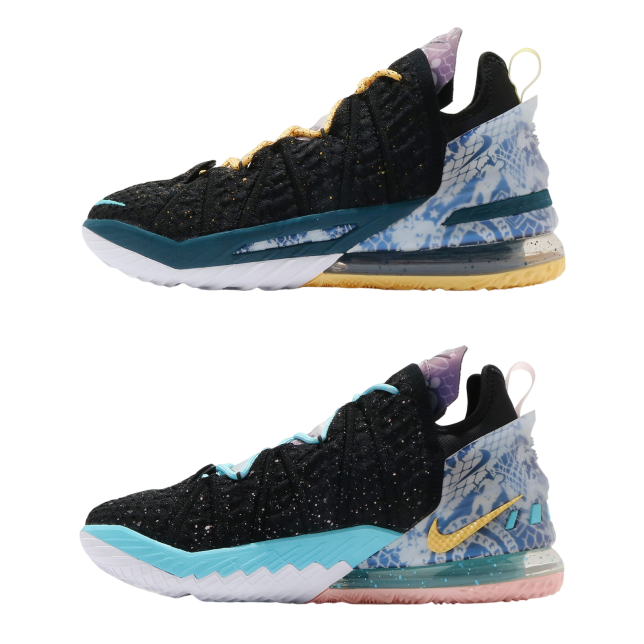 Nike LEBRON XVIII Black / Bleached Aqua