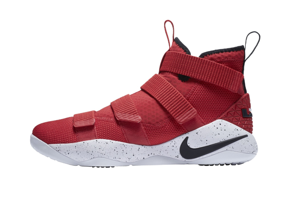 lebron soldier 11 red and black
