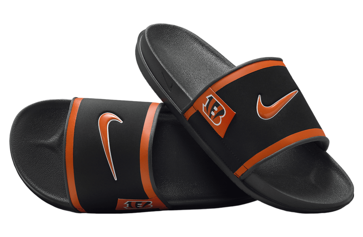 Nike Offcourt Slide (Cincinnati Bengals) Black / Dark Smoke Grey